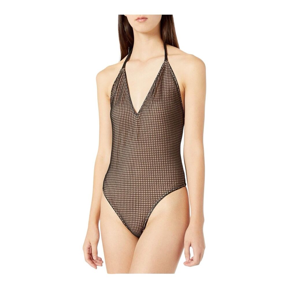 Dress the Population Cosmopolitan‎ Bridgette Fishnet Bodysuit Women’s Medium